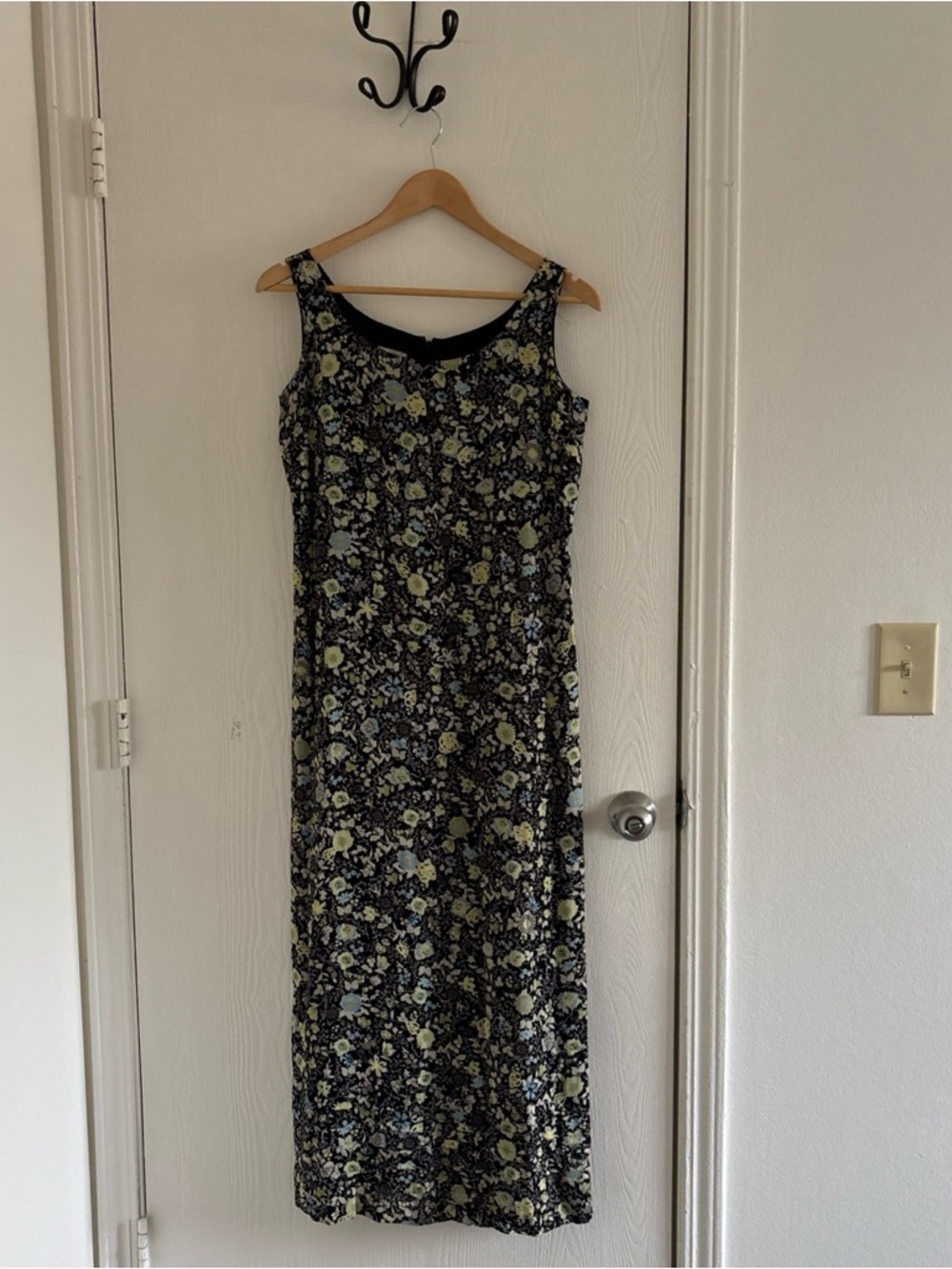 Sigrid Olsen Sport Women’s Size 6 Floral Midi Dress Sleeveless Side Slits Lined